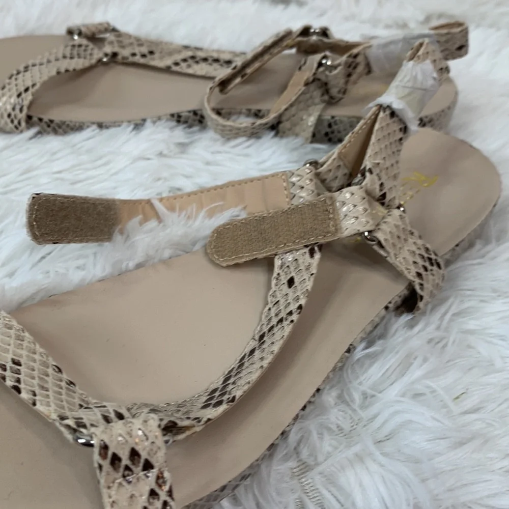Restricted Snakeskin Sandals- NWT